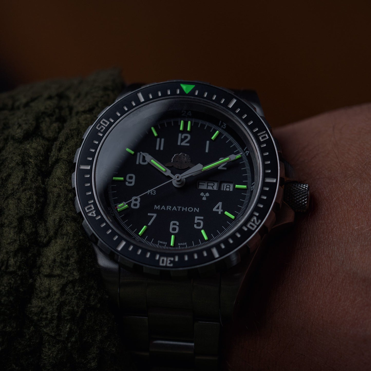 Marathon WW194021SS-0706 Jumbo Diver's Automatic (JDD) - 46mm with Stainless Steel YAMAM Bracelet