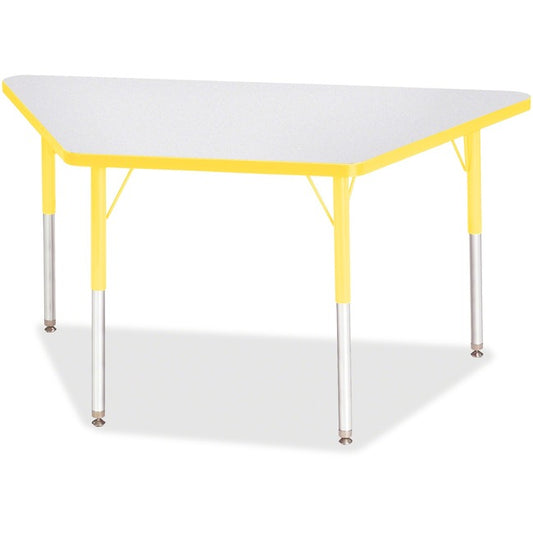 Jonti-Craft JNT6443JCA007 Berries Adult-Size Gray Laminate Trapezoid Table