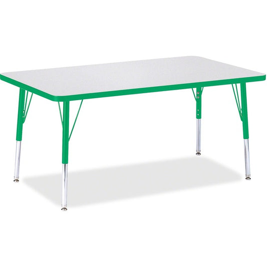 Jonti-Craft JNT6473JCE119 Berries Elementary Height Color Edge Rectangle Table