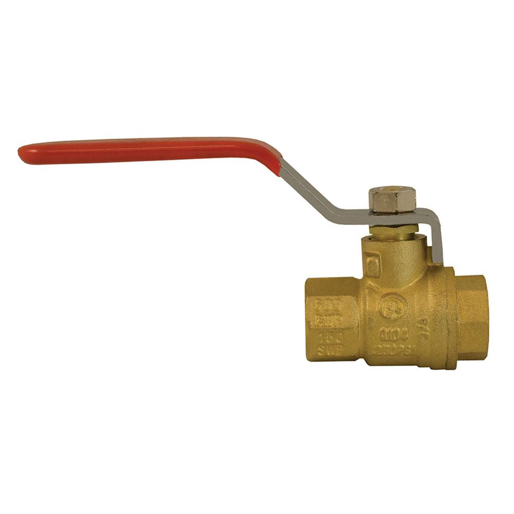 Jones Stephens B67205 1-1/2" Threaded Brass Ball Valve
