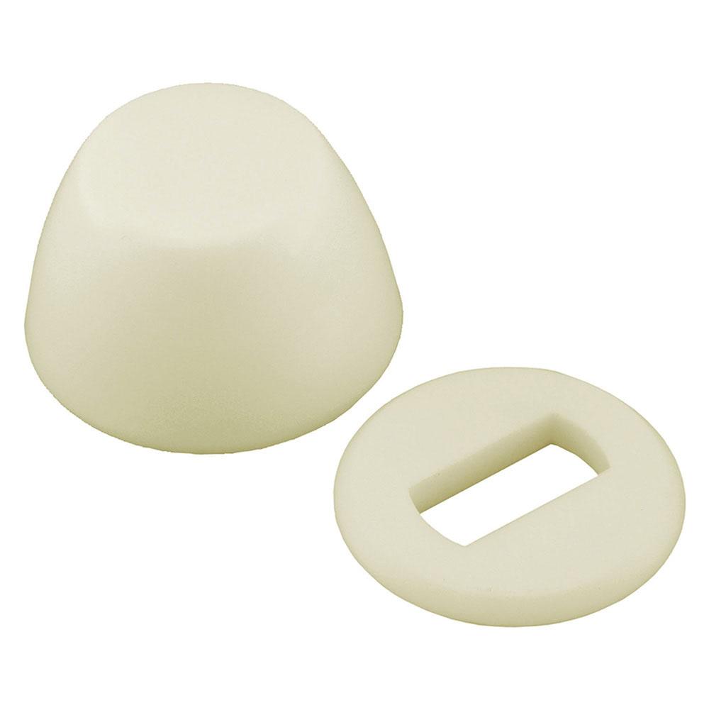 Jones Stephens C02106 Bulk Pack of Bone Round Closet Bolt Caps with Washer, 100 pcs.