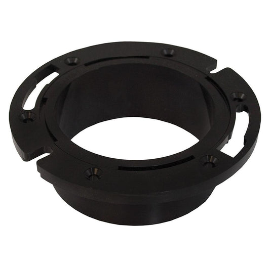 Jones Stephens C53403 4" ABS Closet Flange with Plastic Swivel Ring less Knockout