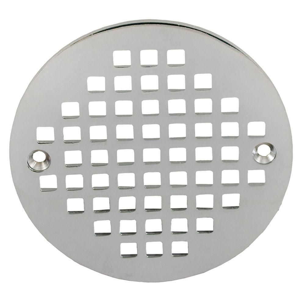 Jones Stephens C60800 6" Chrome Plated Round Cast Coverall Strainer