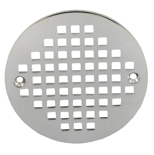Jones Stephens C60800 6" Chrome Plated Round Cast Coverall Strainer