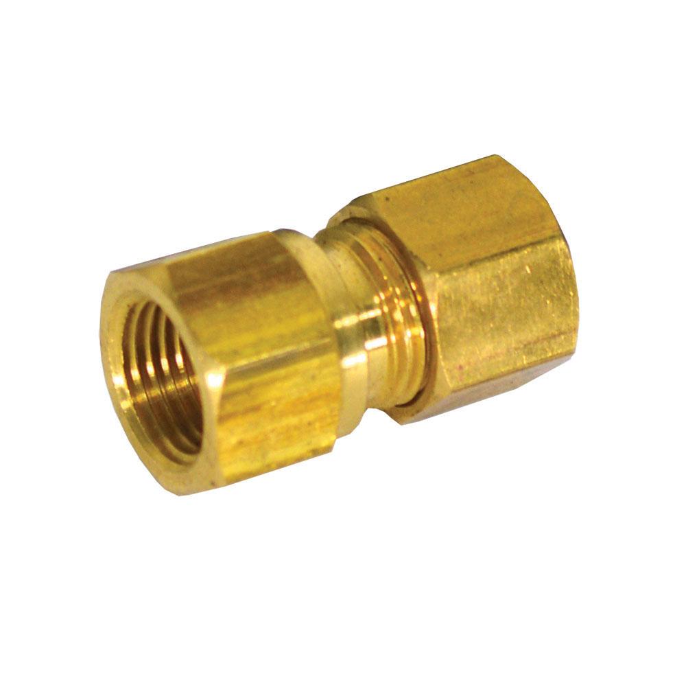 Jones Stephens C74046LF 1/4" x 1/4" Brass Compression x FIP Connector