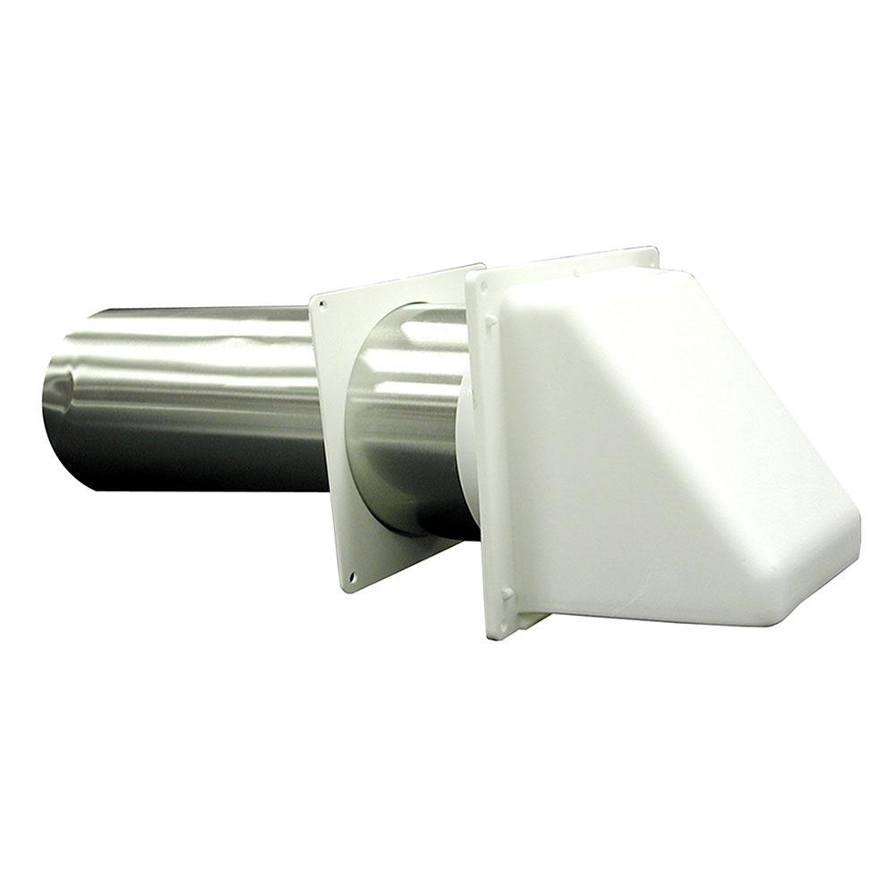 Jones Stephens D04012 4" PVC Dryer Vent Hood, Carton of 12