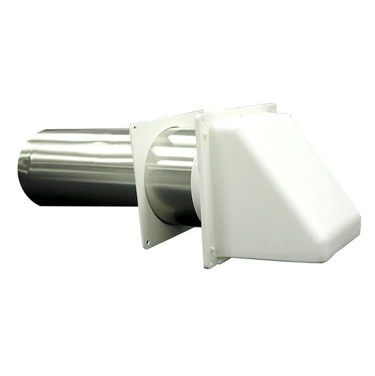 Jones Stephens D04012 4" PVC Dryer Vent Hood, Carton of 12