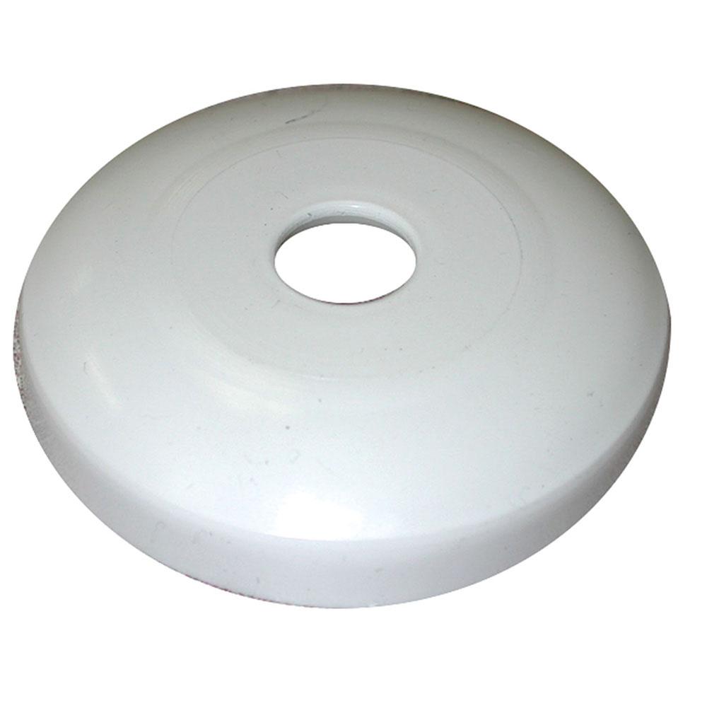 Jones Stephens E15075 3/4" CTS White Plastic Shallow Escutcheon, Bag of 50