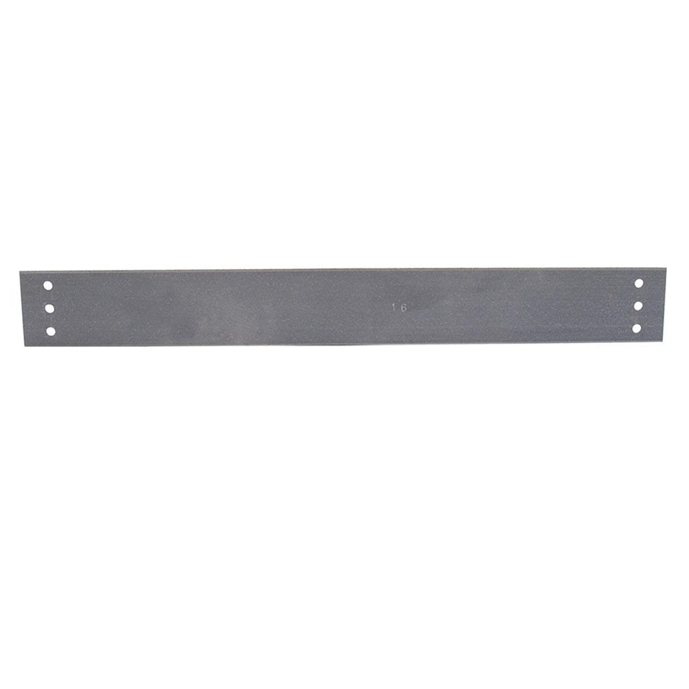 Jones Stephens F160183 1-1/2" x 18" Galvanized Steel F.H.A. Strap with 3 Holes Vertically Aligned, 16 Gauge, Box of 50