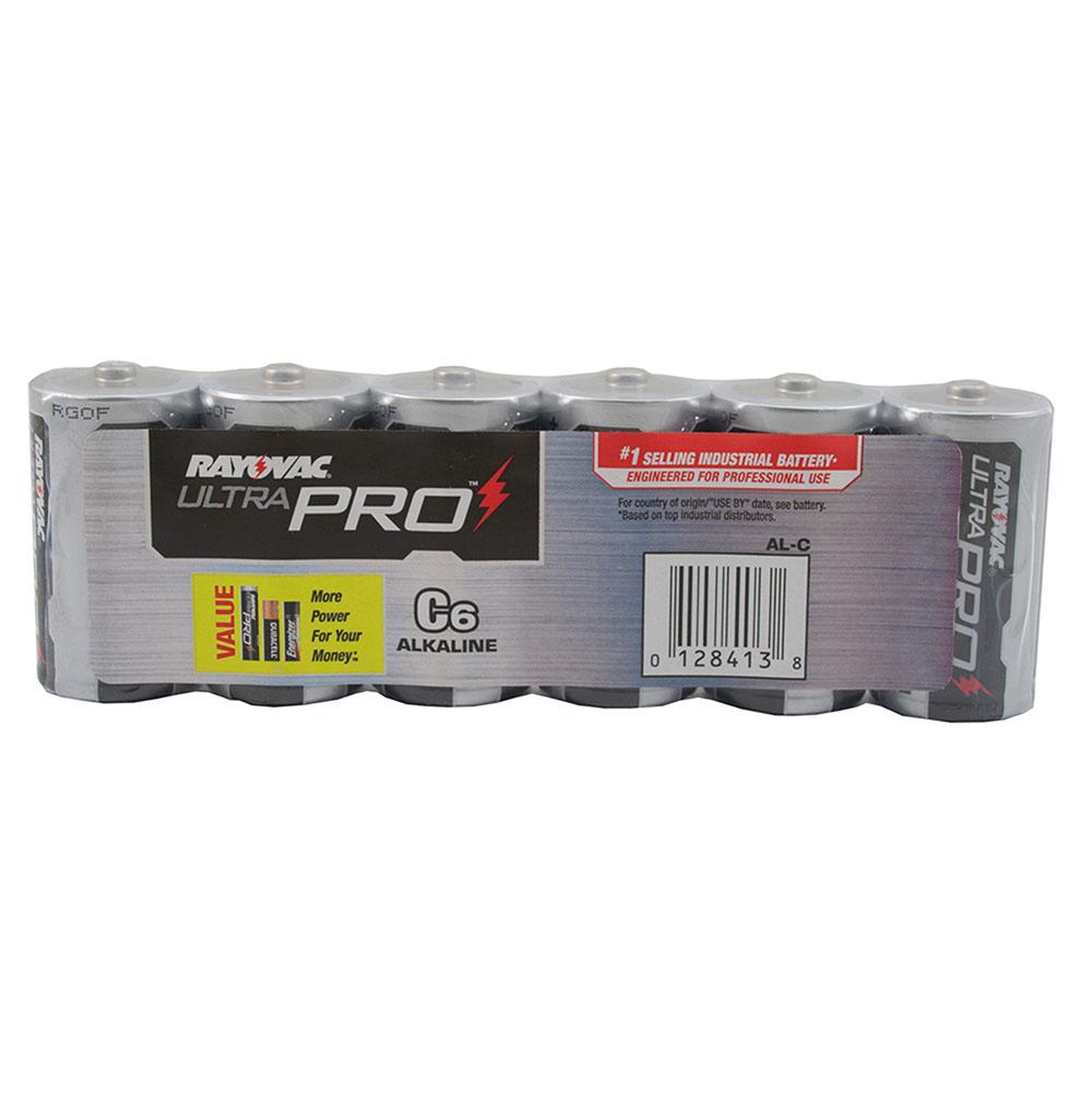 Jones Stephens F20010 Rayovac Heavy Duty Alkaline Industrial Batteries, C Size, Pack of 6
