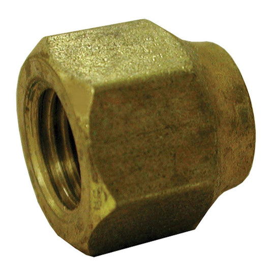 Jones Stephens F40013 3/8" x 1/4" Brass Short Forged Flare Nut