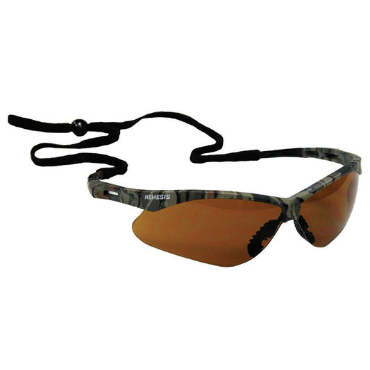 Jones Stephens G30014 Nemesis Safety Glasses, Camo/Bronze