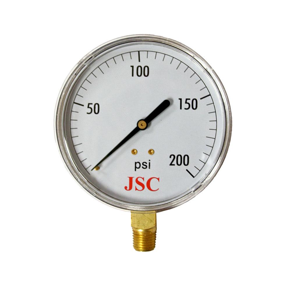 Jones Stephens G62200 3-1/2" 200 psi Pressure Gauge