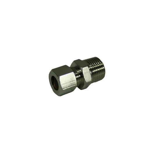 Jones Stephens N68068LF 3/8" x 1/2" Chrome Plated Compression x Male Connector
