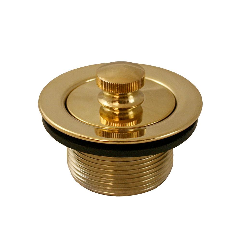 Jones Stephens P35072 Polished Brass Lift and Turn Tub Drain