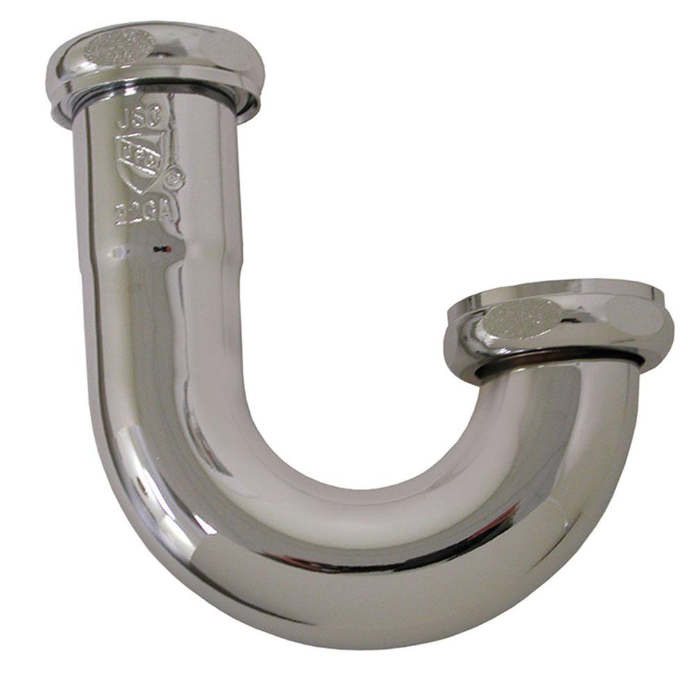 Jones Stephens P38110 1-1/2" Chrome Plated Brass J-Bend 22 Gauge