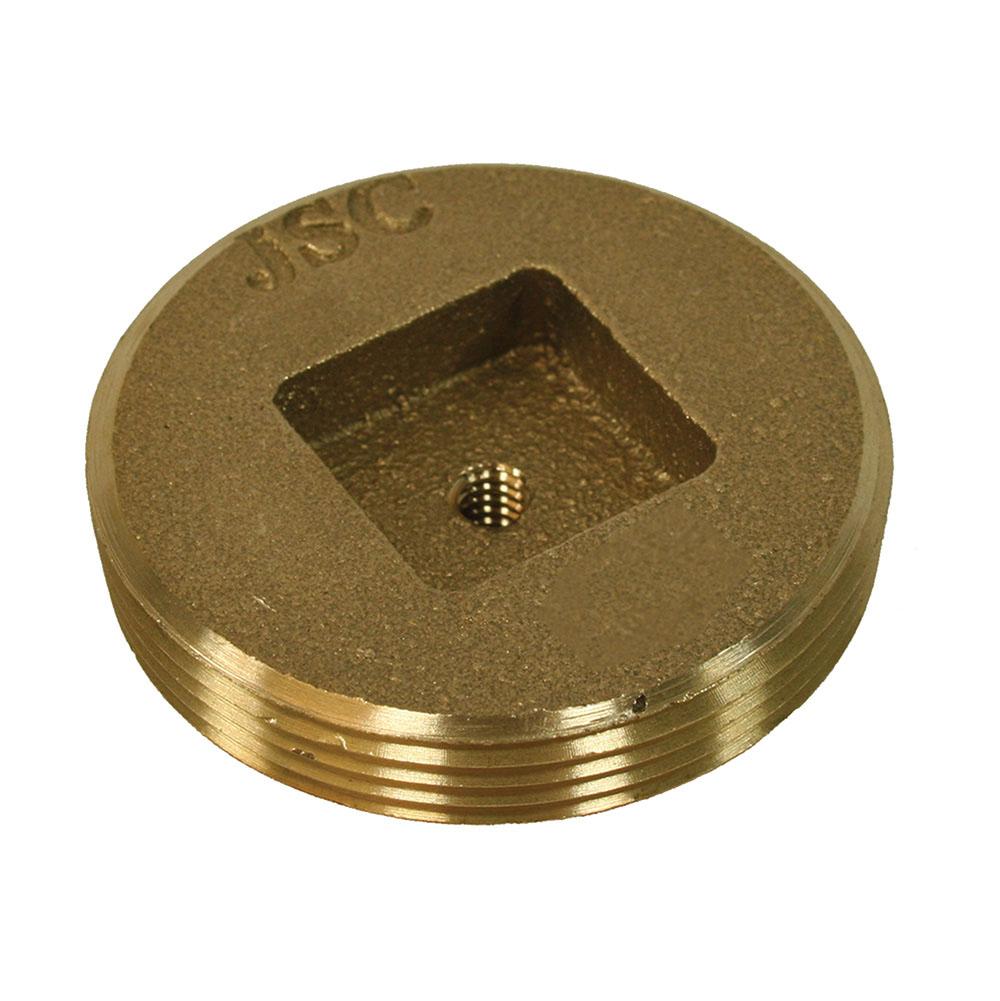 Jones Stephens P54250 2-1/2" Brass Plug For Extension Cover 2-7/8" OD