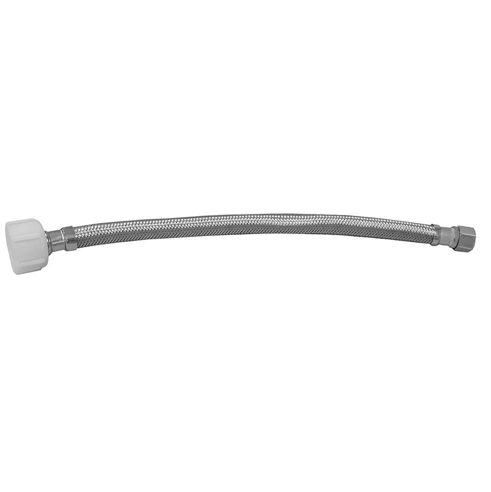 Jones Stephens S04280 1/2" Flare x 7/8" BC x 20” Braided Stainless Steel Toilet Connector