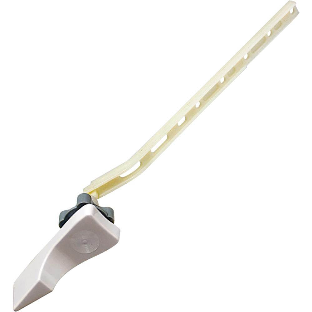 Jones Stephens T01335 White Tank Trip Lever fits Briggs® with 8" Plastic Arm and Plastic Spud and Nut