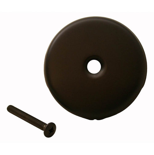 Jones Stephens T0812RB Oil Rubbed Bronze One-Hole Overflow Plate with Screw