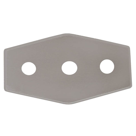 Jones Stephens T73817 1-3/8" Three-Hole Repair Cover Plate
