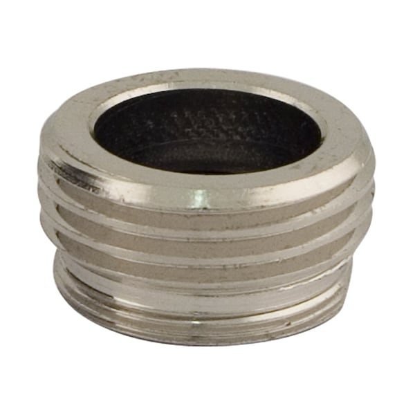 Jones Stephens A01042 Aerator to Garden Hose Adapter, Dual Thread 15/16" - 27T Large Male x 55/64" - 27T Large Female x Male Hose Thread