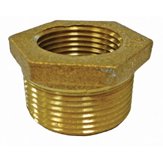 Jones Stephens B74228LF 2" x 3/4" Bronze Hex Bushing