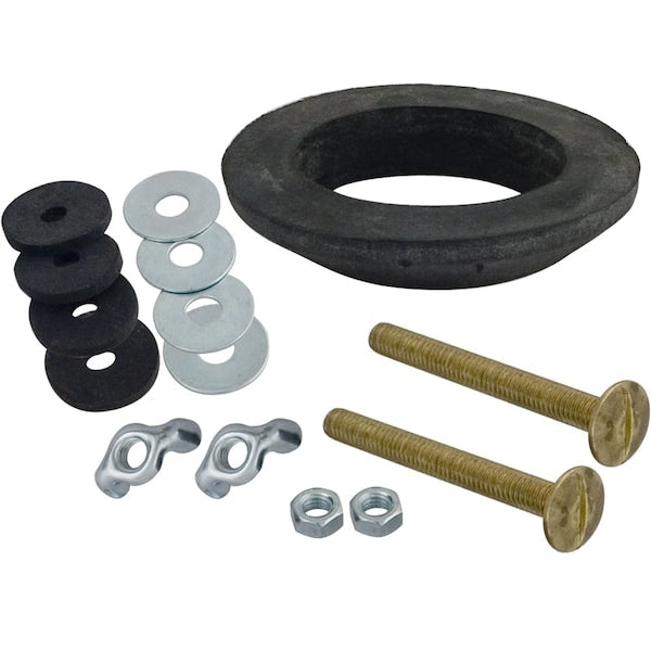 Jones Stephens C03201 5/16" x 3" Tank to Bowl Bolt Kit with Fit-All Gasket and Two Bolts