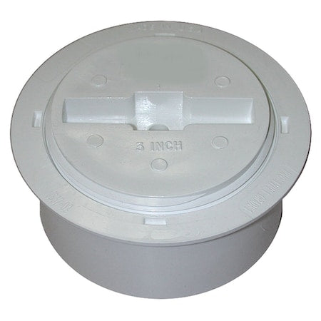 Jones Stephens C60108 4" PVC Heavy Duty Internal Pipe Cleanout with 3" IPS Countersunk Plug