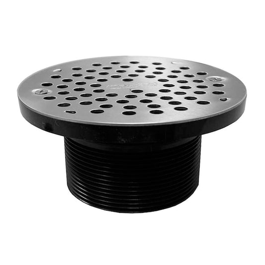 Jones Stephens D57106 3-1/2" IPS ABS Spud with 6" Stainless Steel Strainer
