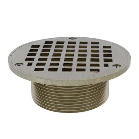 Jones Stephens D60955 3" IPS Metal Spud with 5" Nickel Bronze Round Strainer