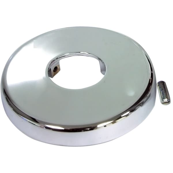 Jones Stephens F05051 2-1/2" OD Chrome Plated Shower Arm Flange with Set Screw, Bagged