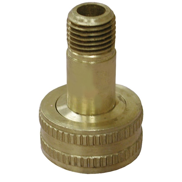 Jones Stephens G20047 1/2" FHT Swivel x 3/4" MPT Brass Garden Hose Adapter