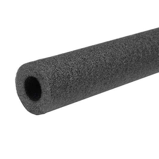 Jones Stephens I51158 1-5/8" ID (1-1/2" CTS 1-1/4" IPS) Semi-Slit Black Polyethylene Foam Pipe Insulation, 1/2" Wall Thickness, 120 ft. per Carton