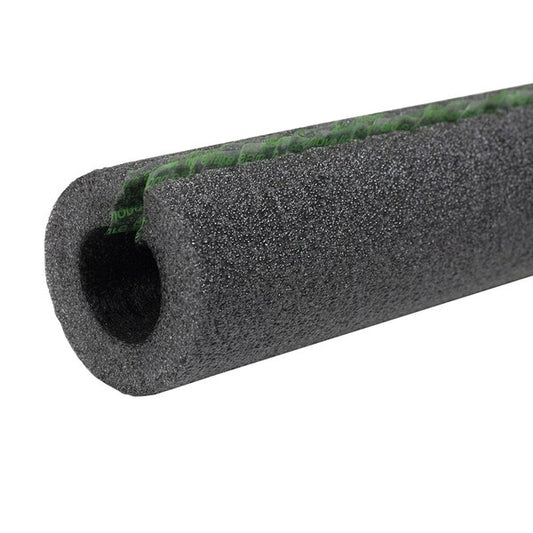 Jones Stephens I52078 7/8" ID (3/4" CTS 1/2" IPS) Self-Sealing Black Polyethylene Foam Pipe Insulation, 3/8" Wall Thickness, 276 ft. per Carton
