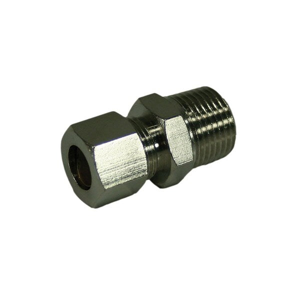 Jones Stephens N68066LF 3/8" x 3/8" Chrome Plated Compression x Male Connector