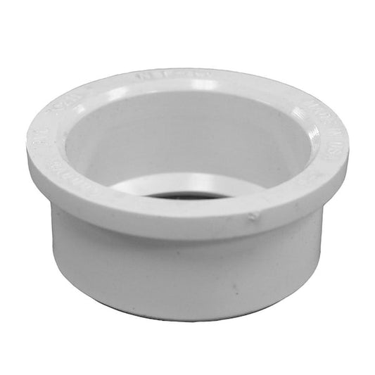 Jones Stephens PFB231 3" x 1-1/2" PVC Flush Bushing, SPG x H