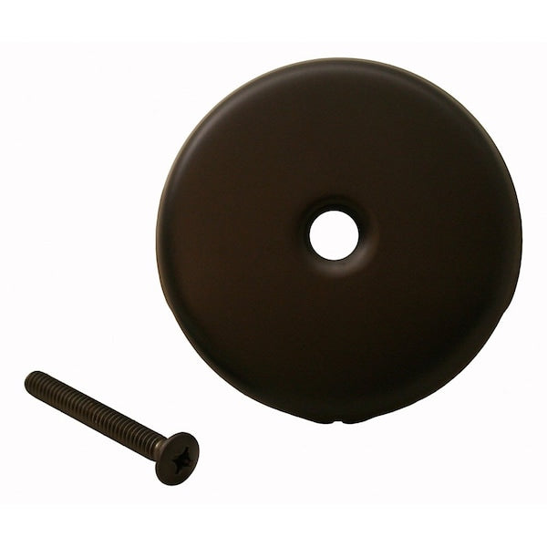 Jones Stephens T0812RB Oil Rubbed Bronze One-Hole Overflow Plate with Screw
