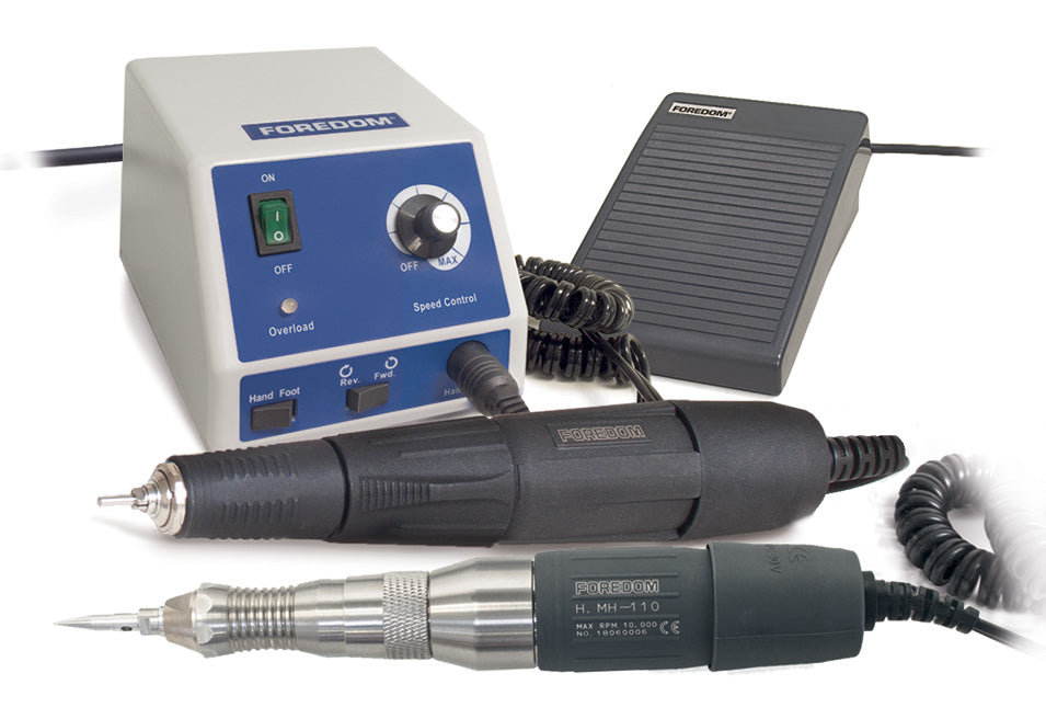 Foredom K.1090-21 Micromotor Kit, Brush, 3/32" & Hammer, 230V Uk