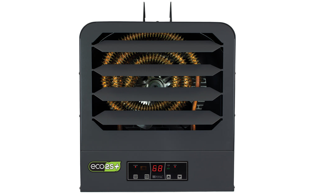 King Electric KB2405-1-ECO2S-PLUS Kb Electronic 2-Stage Unit Htr,240V 5Kw 1Ph, 24V Control, W/ Remote Sensor