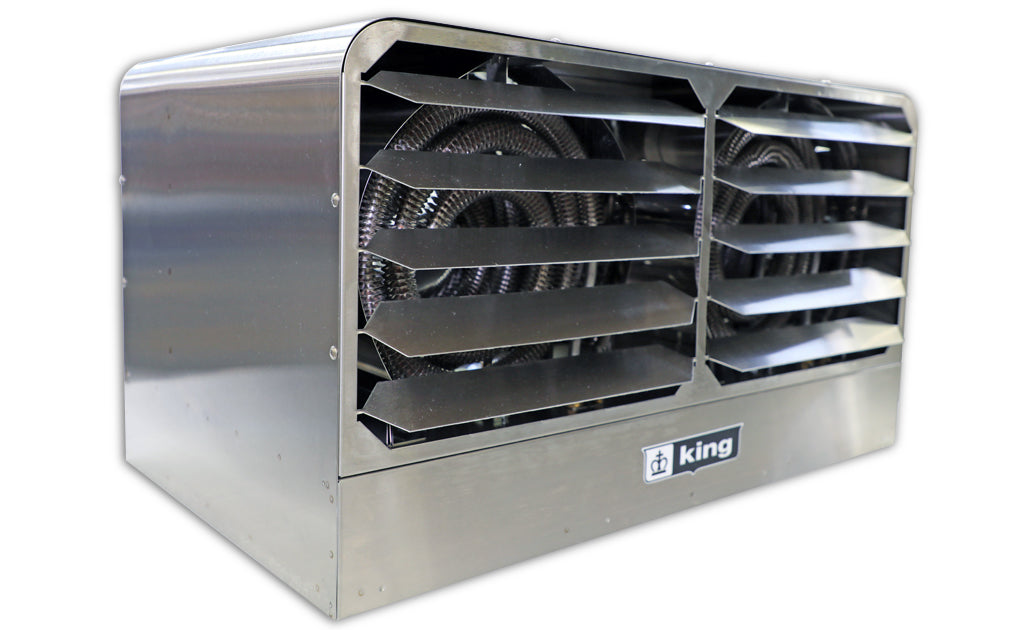 King Electric KBS2003-3MP-T-B2 Kb Stainless Unit Htr 208V 3Kw 1-3 Ph W/Sp Stat & Brkt