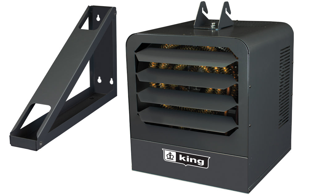 King Electric KB4803-3MP-T-B2 Kb Unit Htr 480V 3Kw 1-3 Ph W/Sp Stat & Brkt