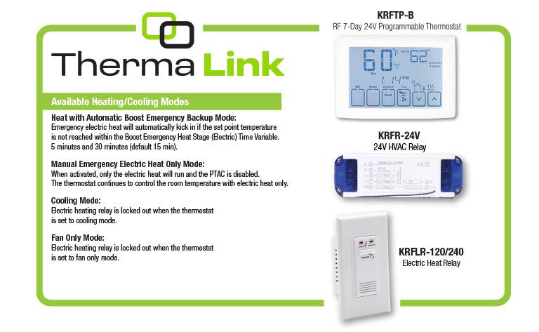 Master Switch, Battery Powered, For Krftp Thermostat