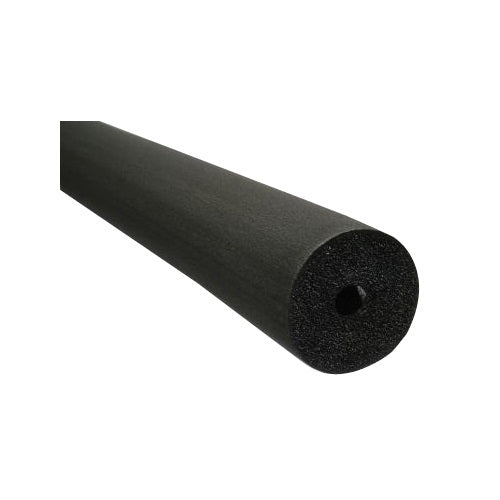 K-Flex 6RX100058 Pipe Insulation: Tube, Buna-N Rubber/PVC, Unslit, 1 in Thick, 5/8 in ID, 6 ft Lg, 7.2 R-Value, Black, 108'/18 Pieces