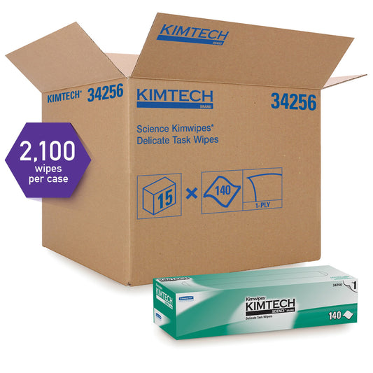 SOS Cleanroom Kimberly-Clark Kimtech Wipers 34256 / 1-Ply Science Kimwipes Delicate Task Wipers 14.7" x 16.6"