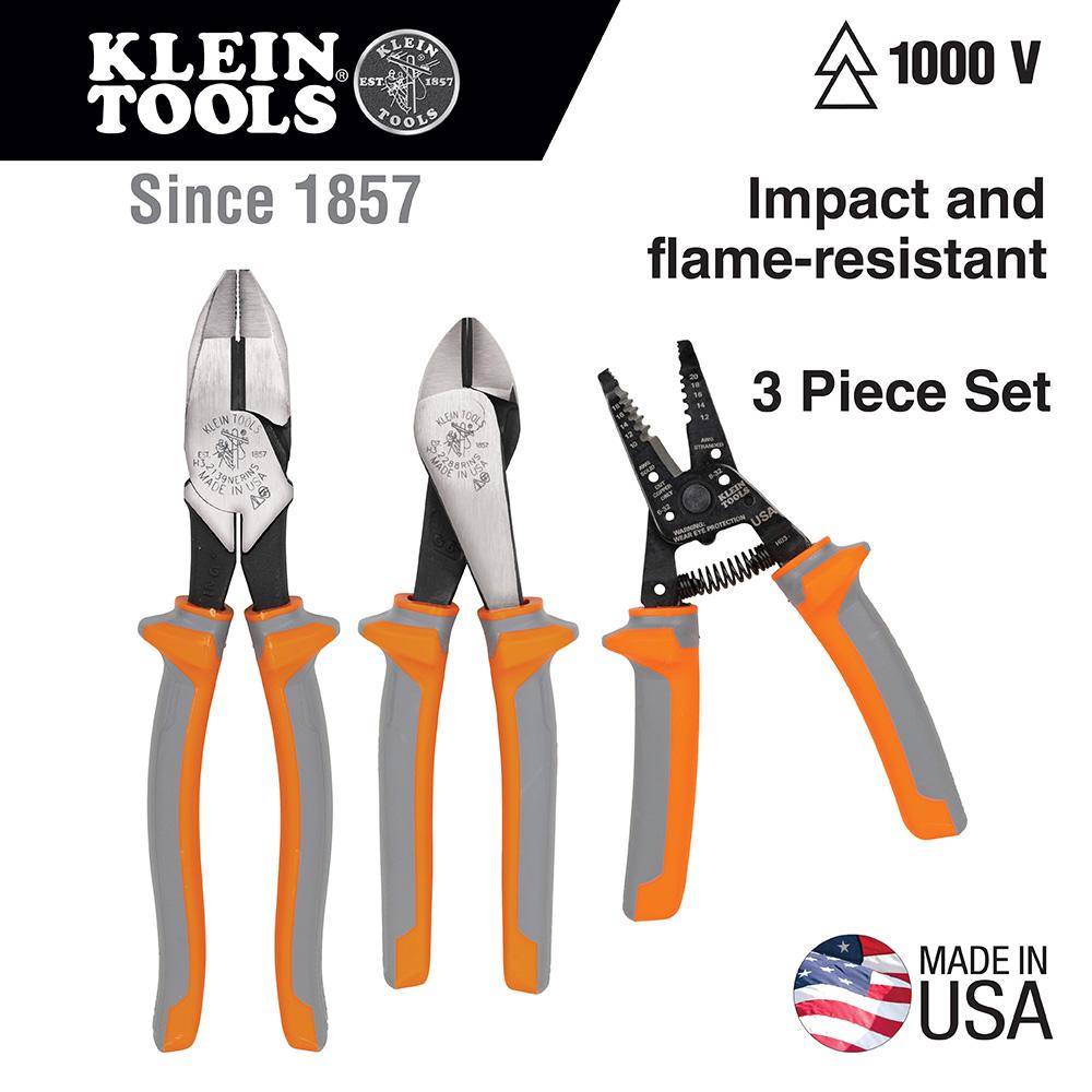 Klein Tools 9416R 1000V Insulated Tool Kit, 3-Piece