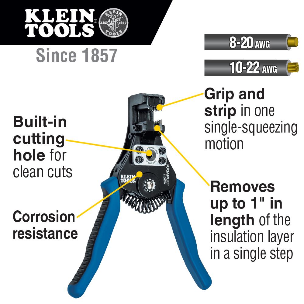 Klein Tools 11063W Automatic Wire Strppr 8-22Awg