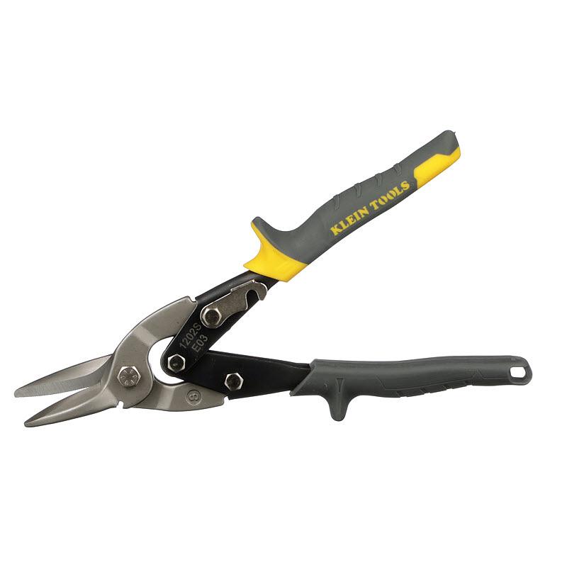 Klein Tools 1202S Aviation Snips with Wire Cutter, Straight