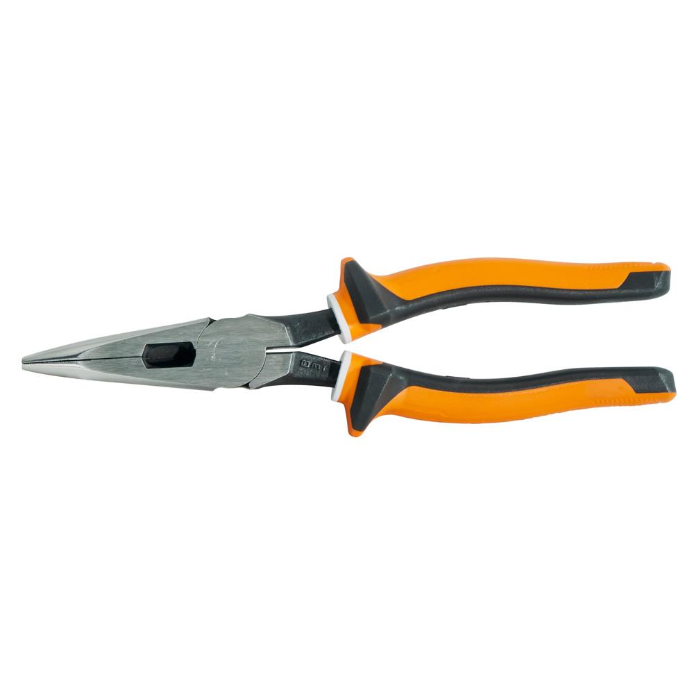 Klein Tools 2038EINS Long Nose Side Cutter Pliers, 8-In Slim Insulated