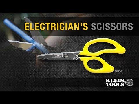 Klein Tools 26001 All-Purpose Electrician's Scissors